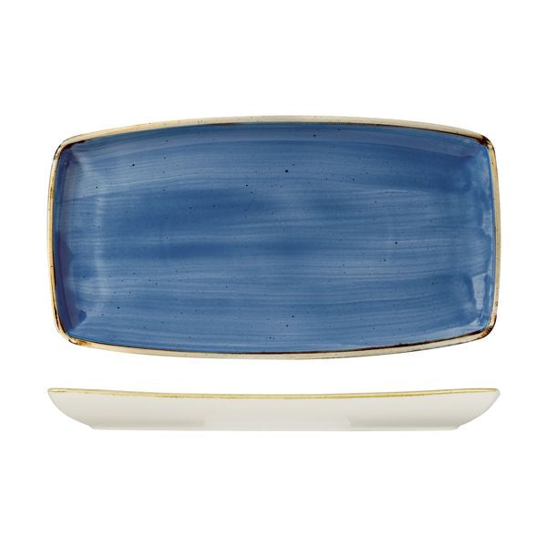 Churchill Stonecast Cornflower Oblong Plate