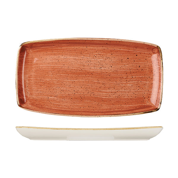 Churchill Stonecast Spiced Orange Oblong Plate