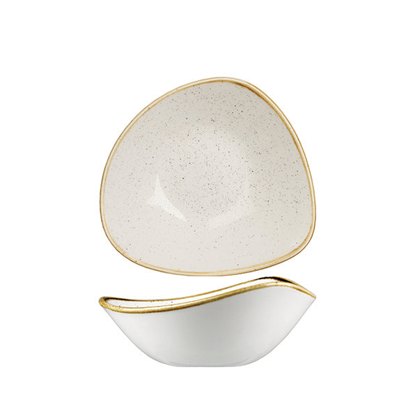 Churchill Stonecast Barley White Triangular Bowl