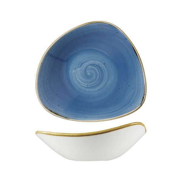 Churchill Stonecast Cornflower Triangular Bowl