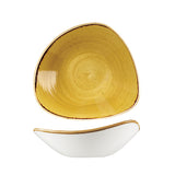 Churchill Stonecast Mustard Seed Triangular Bowl