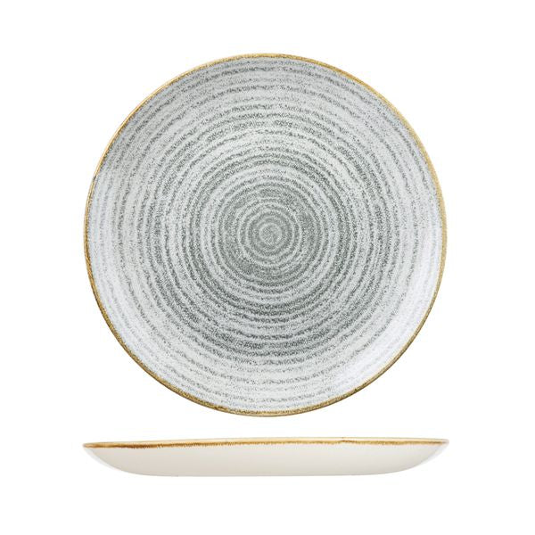 Stone Grey Round Coupe Plate