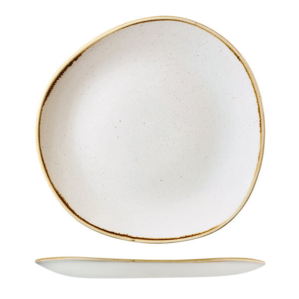 Churchill Stonecast Barley White Organic Round Plate