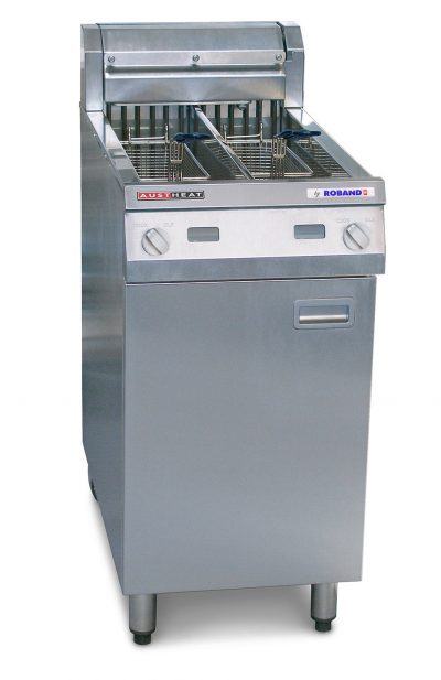 Austheat Freestanding Electric Fryer, Two Tanks