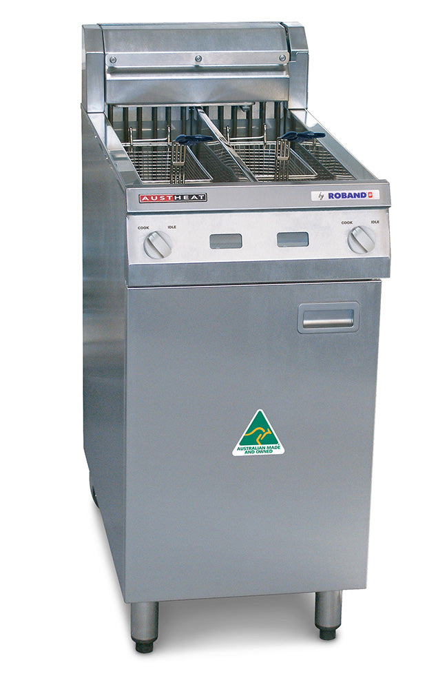 Austheat Freestanding Electric Fryer Rapid Recovery, 2 Baskets