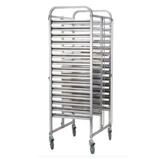 Stainless Steel 2 X 15 Tier Gn Trolley