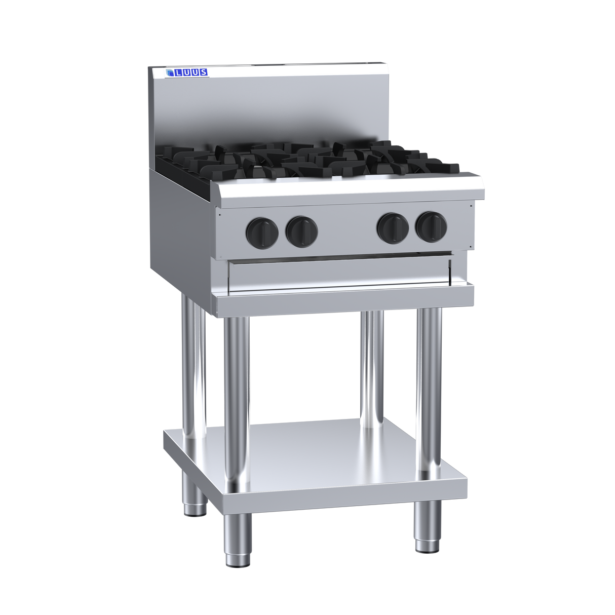 LUUS Professional Series 4 burners on stand