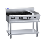 LUUS Professional Series Cooktop 6 burner 300mm Griddle on stand