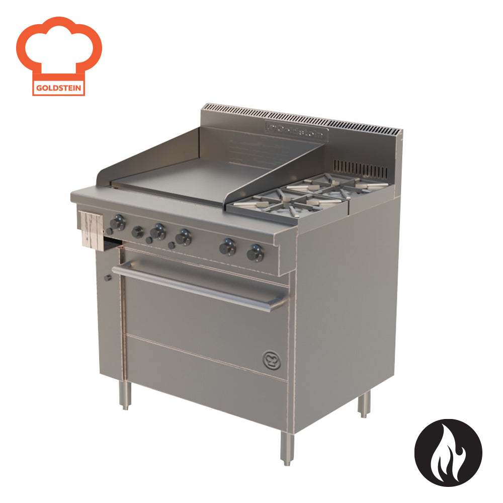 Goldstein Gas 2 Burner Oven | 600mm Grill