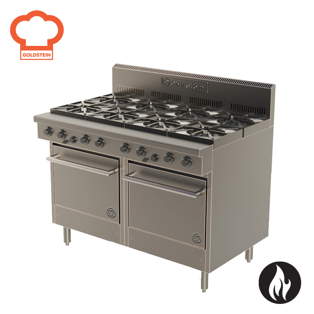 Goldstein Gas 8 Burner Double Oven Range