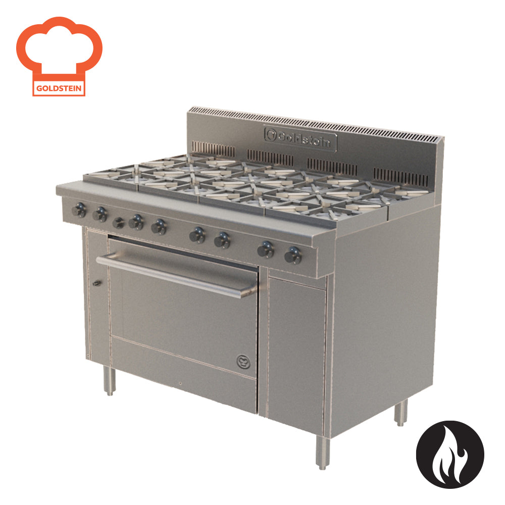 Goldstein Gas 8 Burner Oven Range