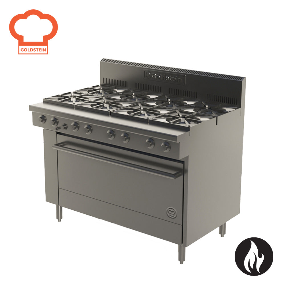 Goldstein Gas 8 Burner Oven Range