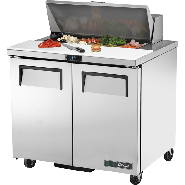 TRUE Sandwich Prep Unit 2 Door Fridge Under