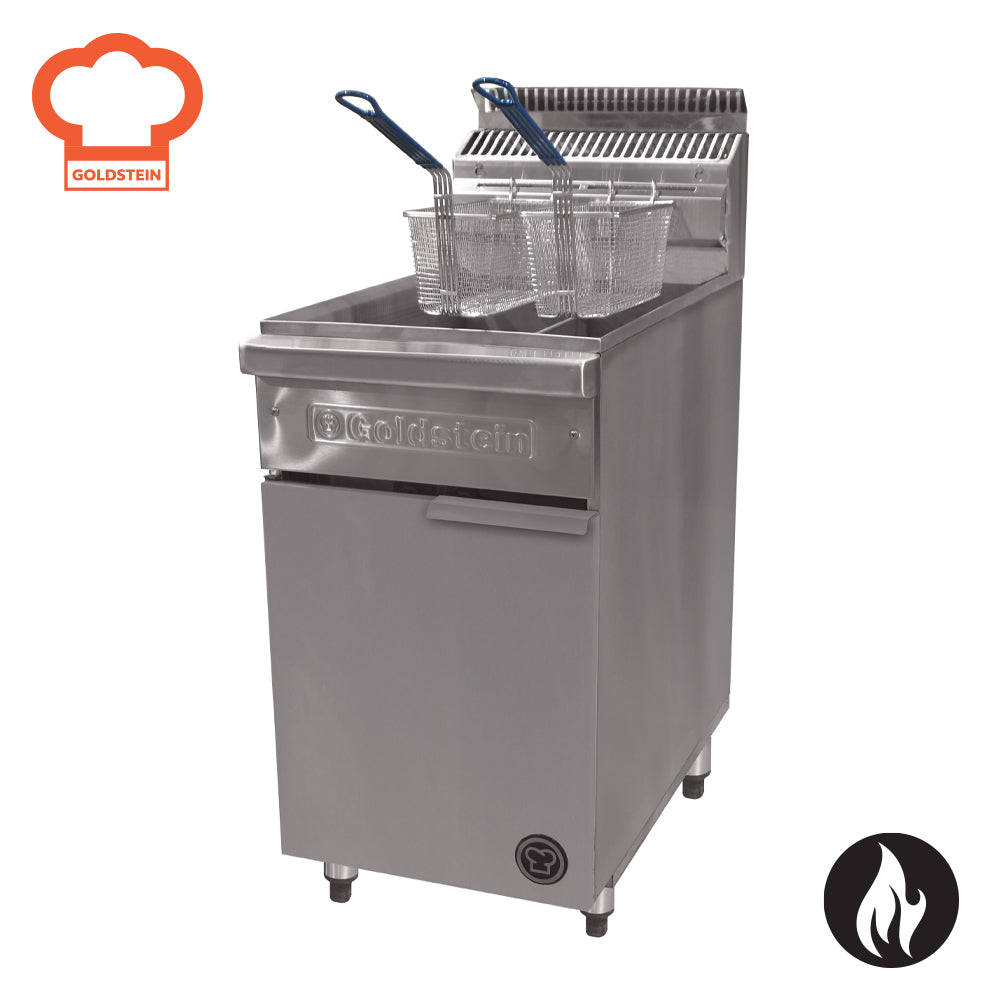 Goldstein Gas Split Pan Fryer 2 Basket