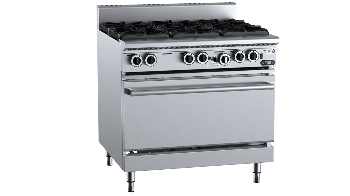 B&S Verro 6 Burner Oven range (Fan Forced)