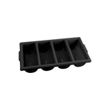 Cutlery Box Black 4 Compartment